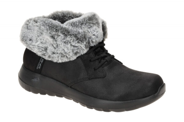 Skechers ON 144803/BKGY schwarz - Winterstiefelette f?r Damen