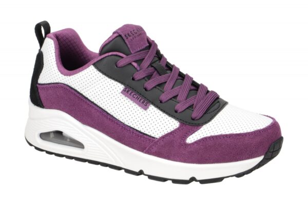 Skechers UNO 177105 PRBK violett - sportliche Halbschuhe f?r Damen