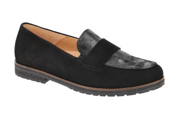 Gabor FLORENZ 32.042.67 schwarz - bequeme Slipper f?r Damen