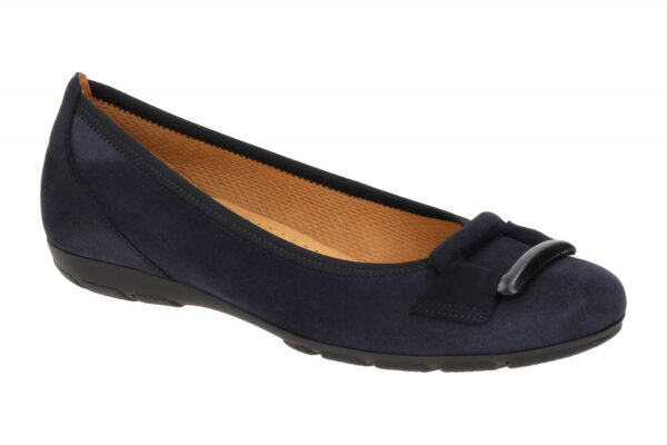 Gabor 54.166.16 dunkel-blau - Ballerina - Halbschuhe - Slipper f?r Damen