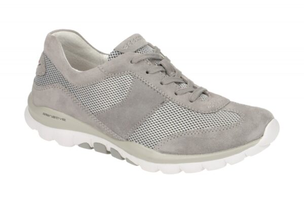 Gabor ROLLINGSOFT 46.966.39 hell-grau - bequeme Halbschuhe f?r Damen