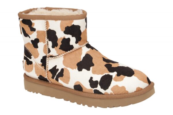 UGG CLASSIC MINI COW PRINT 1123353 CHE braun - Winterstiefel f?r Damen