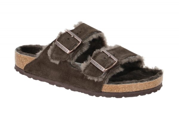 Birkenstock ARIZONA SHEARLING 1020566 dunkel-braun - UNISEX Damen- und Herren...