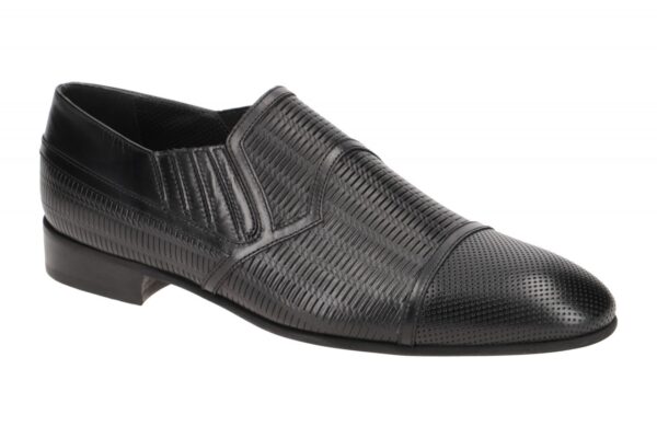 Bello BL558 nero schwarz - elegante Slipper f?r Herren