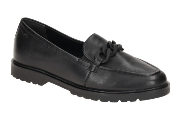 Tamaris Slipper Loafer schwarz Leder 1-24201-41