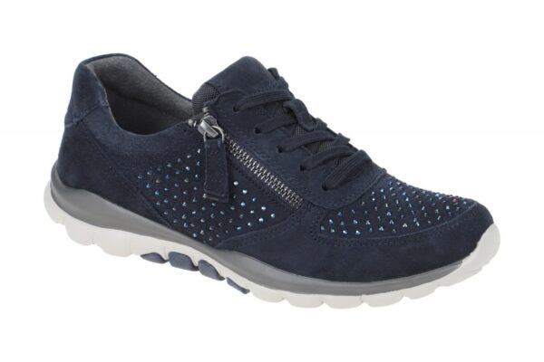 Gabor ROLLINGSOFT 36.968.86 dunkel-blau - sportliche Halbschuhe f?r Damen