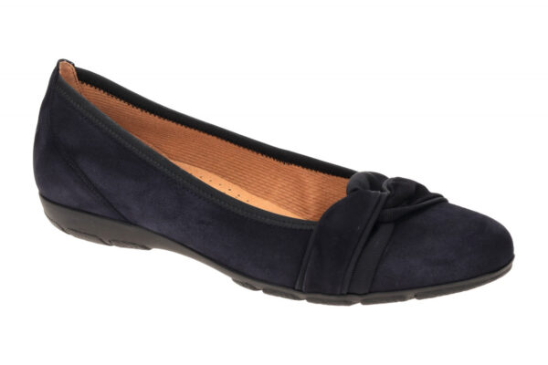 Gabor 54.165.16 dunkel-blau - Ballerina - Halbschuhe - Slipper f?r Damen