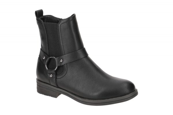 Tamaris Stiefelette Biker Boots schwarz Vegan 1-25352-41