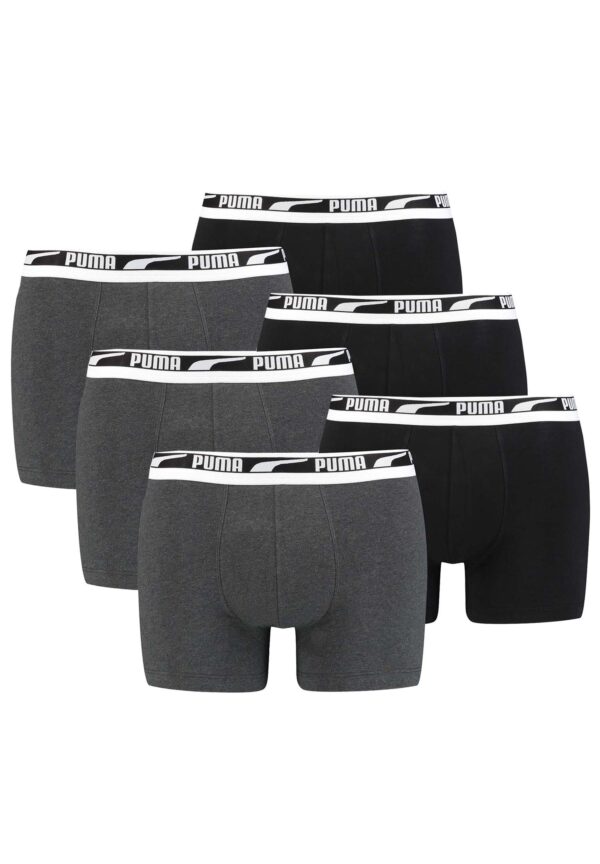 Puma Herren Boxer Boxershorts Men Unterhose Multi Logo Pant Unterwäsche 6er Pack...