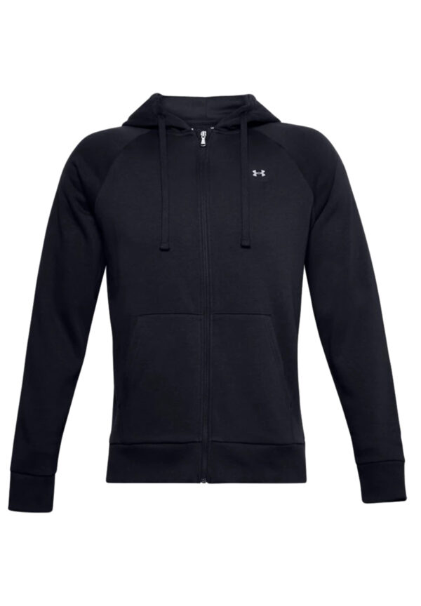 Under Armour Rival Fleece Hoodie Full Zip Herren Sweatjacke 1357111 schwarz