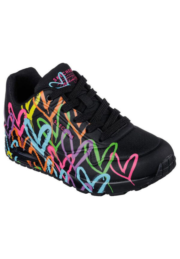 Skechers Street UNO HIGHLIGHT LOVE Sneakers Damen Mädchen JGoldcrown schwarz 177...