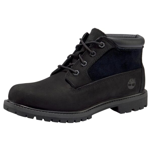 Timberland Nellie Chukka Damen Stiefel Boots Wasserfest Nubuk Schwarz