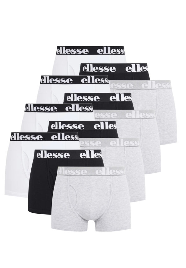 Ellesse Boxershorts Fashion Boxer Herren Trunk Shorts Unterwäsche 12er Pack