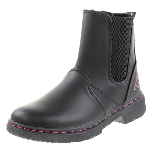 Kappa Kids Mädchen Stiefelette Chelseaboots 160913K Schwarz