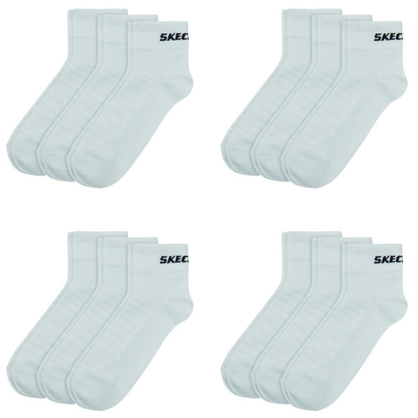 12 Paar Skechers Unisex Quarter Socken SK42017