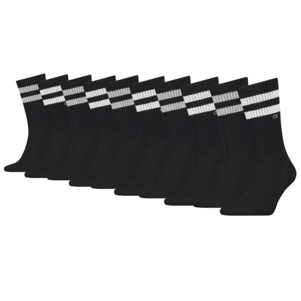 10 Paar Calvin Klein Stripes Herren Sportsocken Tennissocken