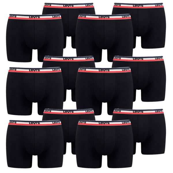 12er Pack Herren Levis SPRTSWR LOGO BOXER BRIEF Boxershorts Unterwäsche Pants