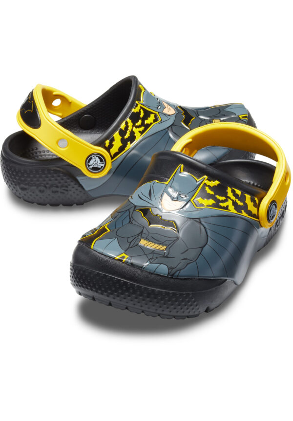 Crocs Kinder Fun Lab Iconic Batman Clog Hausschuhe 205514 Schwarz