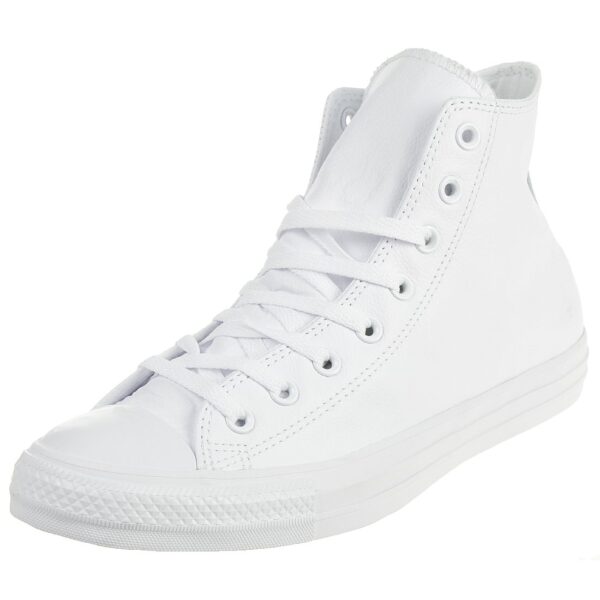 Converse CTAS LTHR HI Sneaker Chuck Unisex Leder Monochrom Weiss 1T406