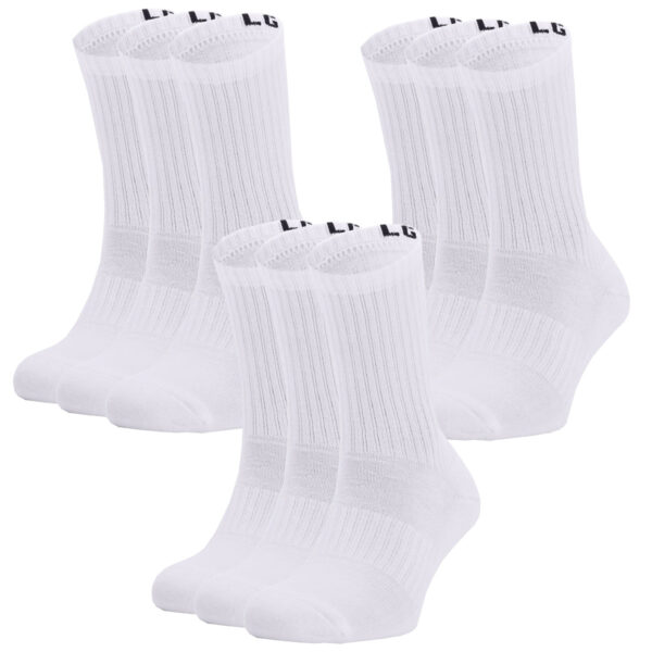 9 Paar Under Armour Core Crew Socken Unisex Sportsocken 1358345