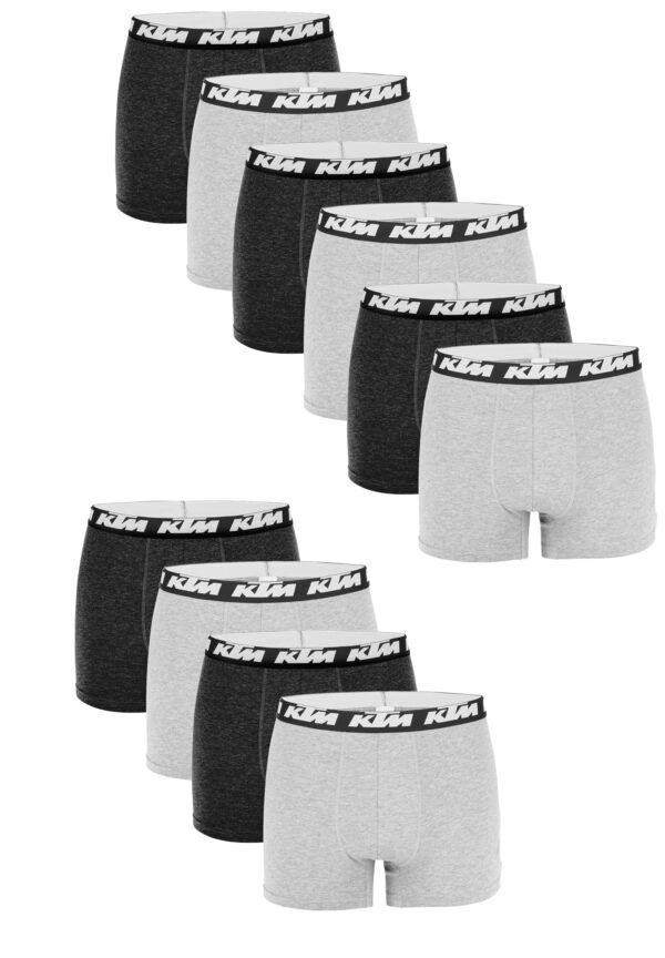 KTM by FREEGUN Boxershorts für Herren Unterwäsche Pant Men´s Boxer 10 er Pack