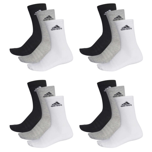 adidas CUSHIONED CREW Tennissocken Sportsocken Damen Herren Unisex 12 Paar