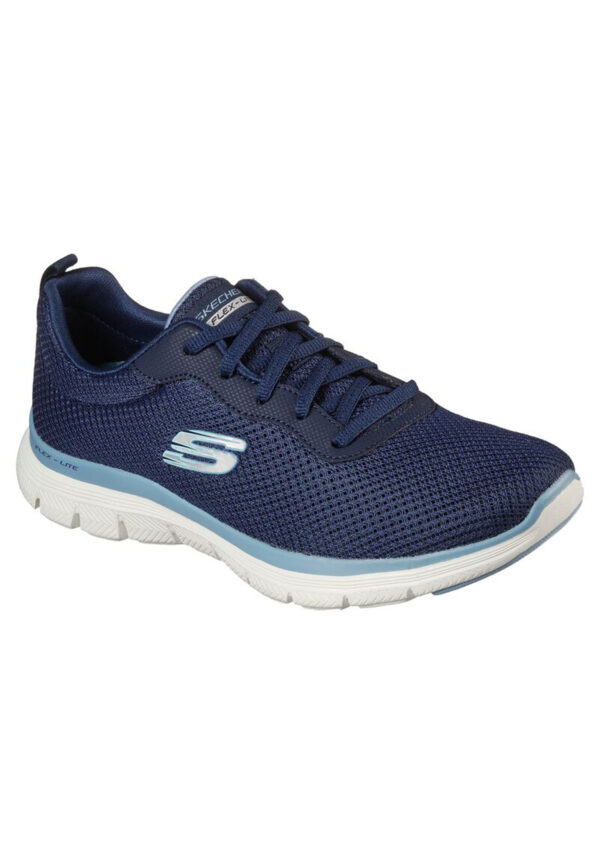 Skechers Damen FLEX APPEAL 4.0 Brilliant View Sneaker Turnschuhe 149303 blau