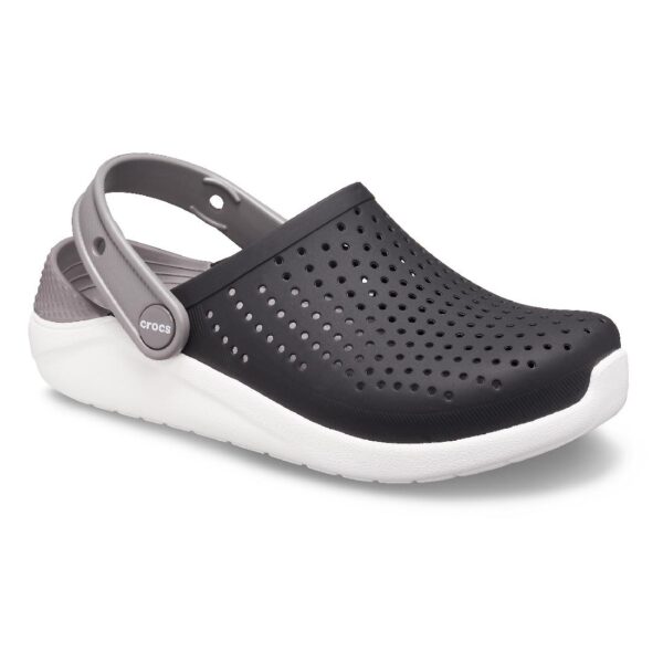 Crocs LiteRide Clog Unisex Kinder Sandale Roomy Fit 205964 Schwarz