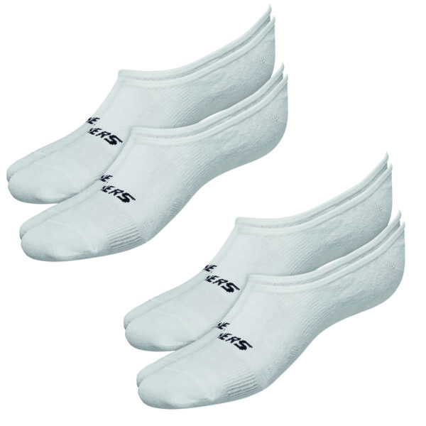 4 Paar Skechers Unisex Footies Mesh Ventilation Socken SK44008