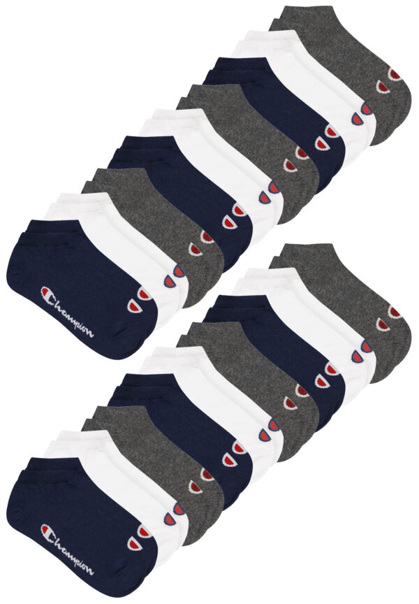 18 Paar Champion Sneaker Socken Gr. 35 - 46 Unisex Sneaker Kurzsocken