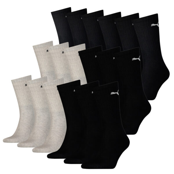 18 Paar Puma Socken Cush Crew Sportsocken Tennis Socken Unisex