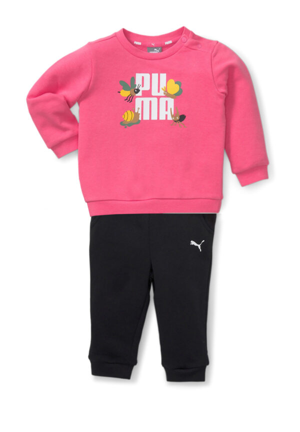 Puma Small World Infants Set TR Kinder Jogginganzug pink/schwarz 670133 82