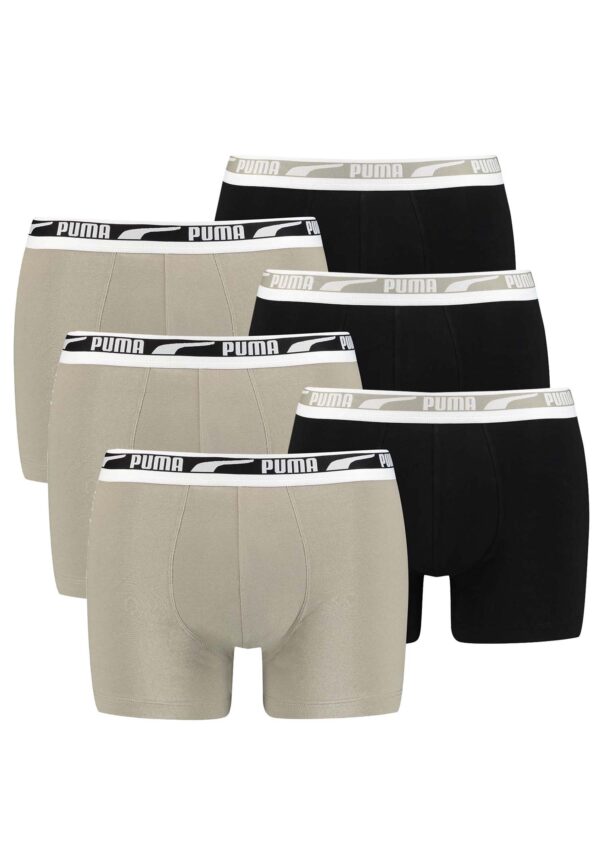 Puma Herren Boxer Boxershorts Men Unterhose Multi Logo Pant Unterwäsche 6er Pack...