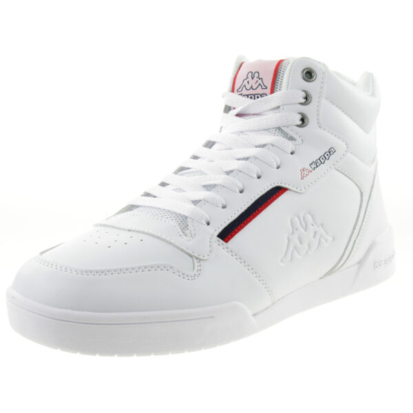 Kappa Mangan Unisex Hoher Sneaker 242764 weiss