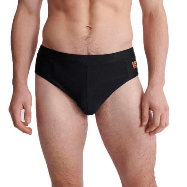 Superdry Herren Swimsport Trunk Badehose Schwimmhose MS300037A schwarz