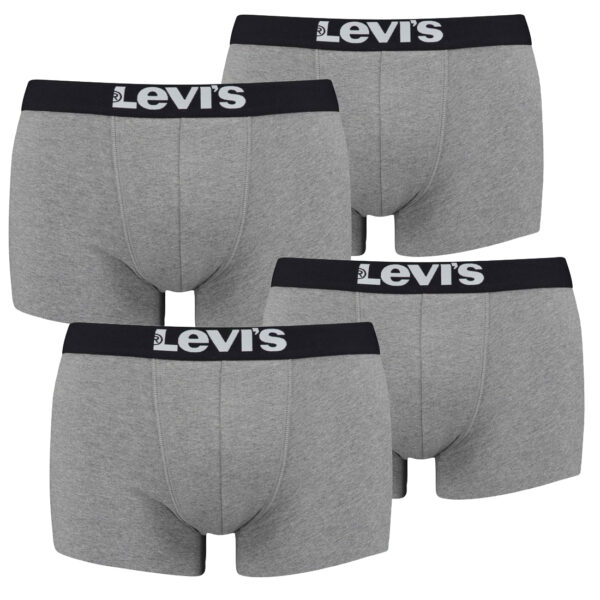 4er Pack Levis Men Solid Basic Trunk Boxershorts Unterhose Pant Unterwäsche