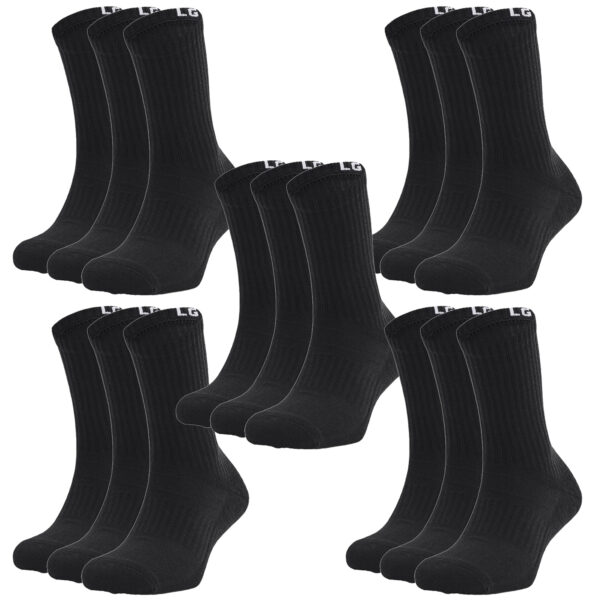 15 Paar Under Armour Core Crew Socken Unisex Sportsocken 1358345