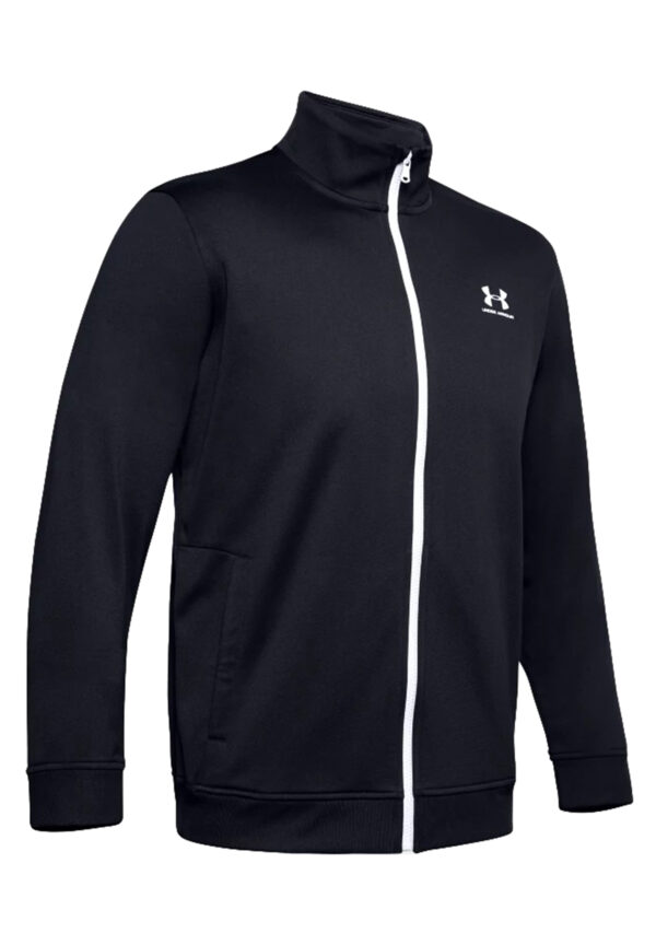 Under Armour Sportstyle Tricot Jacket Full Zip Herren Trainingsjacke 1329293 sch...