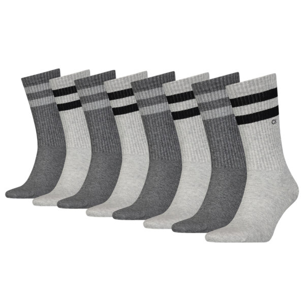 8 Paar Calvin Klein Stripes Herren Sportsocken Tennissocken