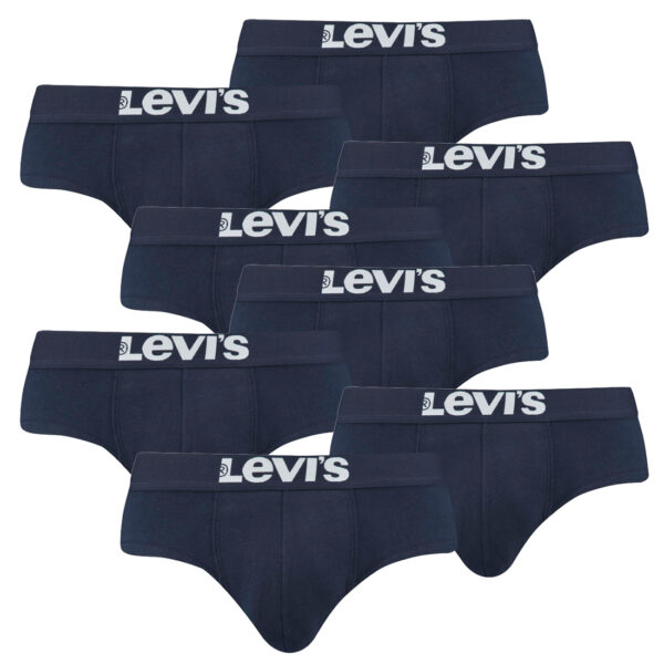 8er Pack Levis Men Solid Basic Brief Shorts Slip Herren Unterhose Pant Unterwäsc...