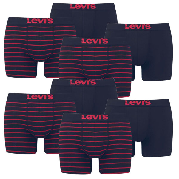 8er Pack Levis Men Vintage Stripe YD B Boxer Brief Boxershorts Unterhose Pant Un...