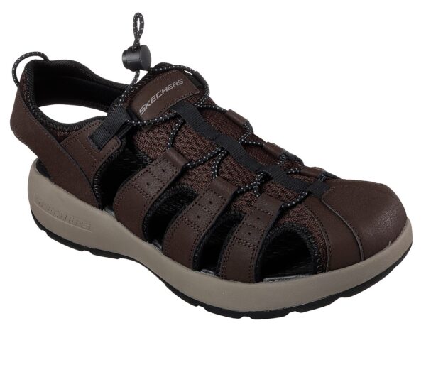 Skechers Herren Sport Casual MELBO JOURNEYMAN 2 Sandalen Men Braun