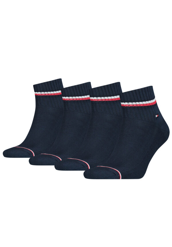 4 Paar TOMMY HILFIGER Herren ICONIC QUARTER Gr. 39 - 49 Sneaker Socken