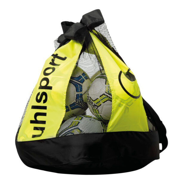 Uhlsport BALLBAG Balltasche für 12 Bälle Ballsack Ballnetz gelb