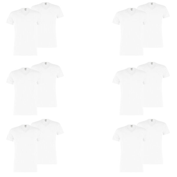 12 er Pack Puma Basic V Neck T-Shirt Men Herren Unterhemd V-Ausschnitt