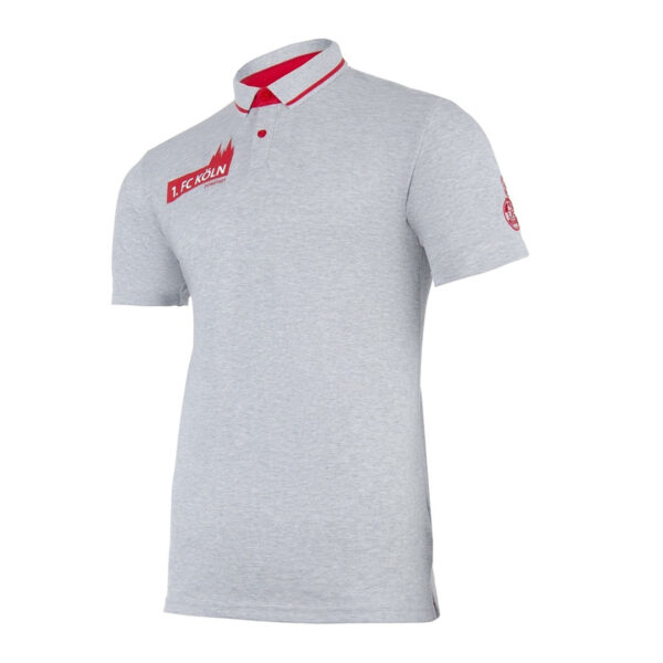 Uhlsport Herren 1.FC Köln 3.0 Polo Shirt Freizeit grau/rot