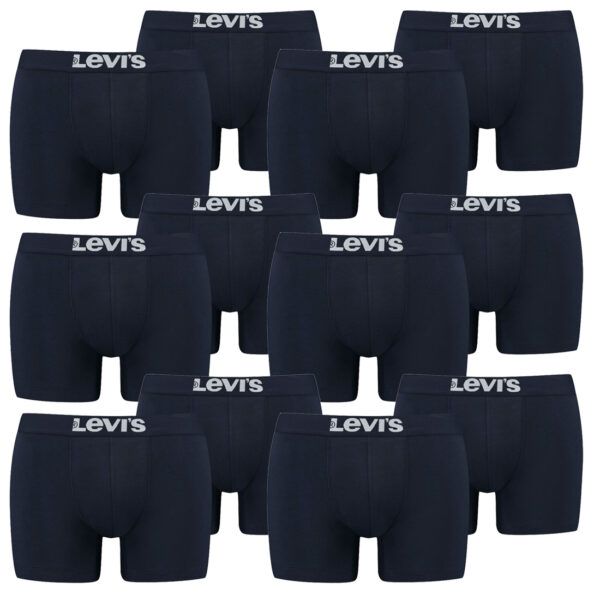 12er Pack Herren Levis Solid Basic Boxer Brief Boxershorts Unterwäsche Pants