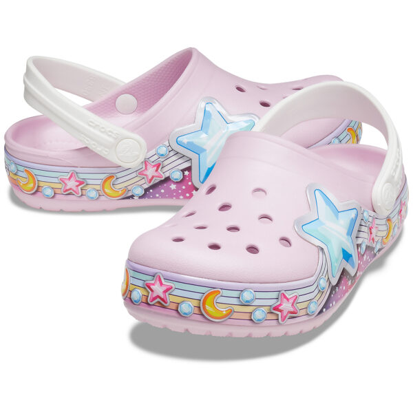 Crocs Crocband Fun Lab Star Clog K Mädchen Clog relaxed fit 207075 rosa