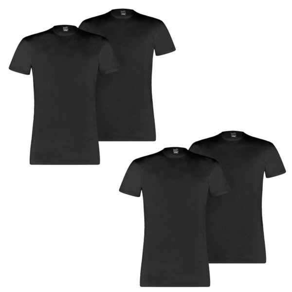 4 er Pack Puma Basic Crew T-Shirt Men Herren Unterhemd Rundhals