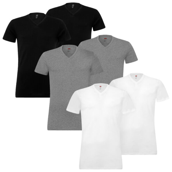 2 er Pack Levis 200SF V-Neck T-Shirt Men Herren Unterhemd V-Ausschnitt